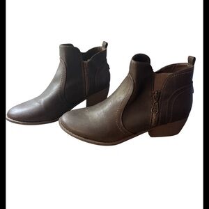 Guess Dark Brown Ankle Booties-NWOT